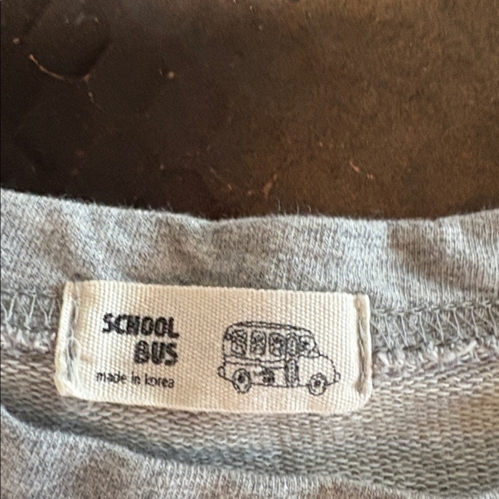 School Bus Made in Korea Peanuts Shirt Size large Snoopy Charlie Brown - Picture 4 of 6